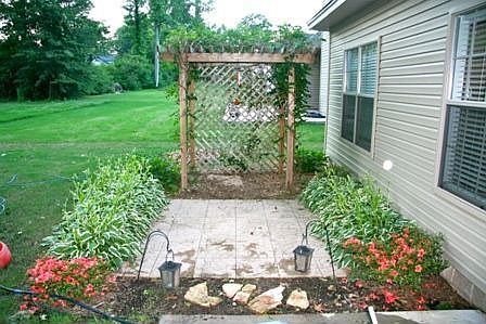 backyard custom pergola
