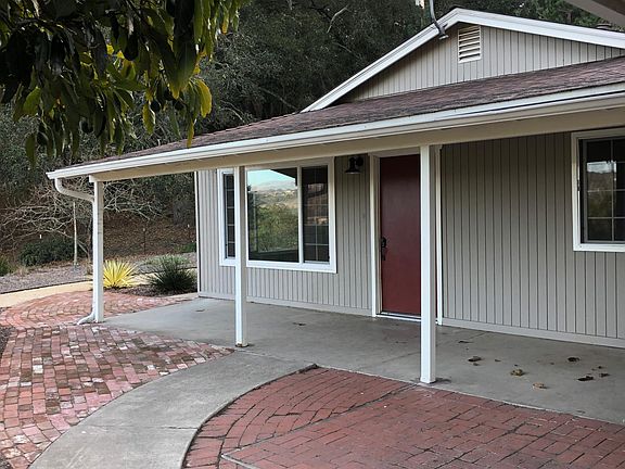 Front door with covered front porch