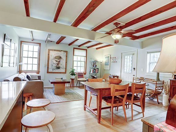 first floor, dining room/kitchen counter/living area