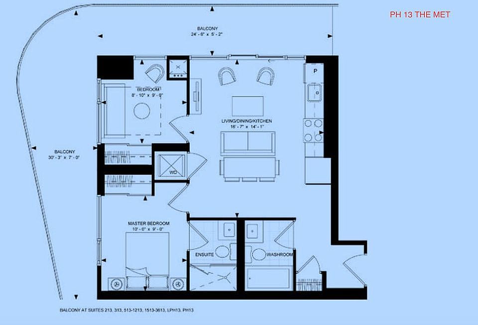 Penthouse #13 Floorplan