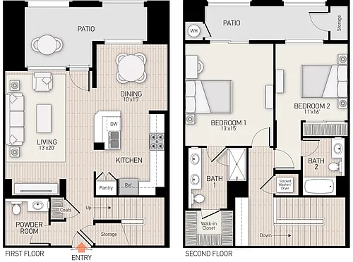 Floor plan Cambria - Plan 45