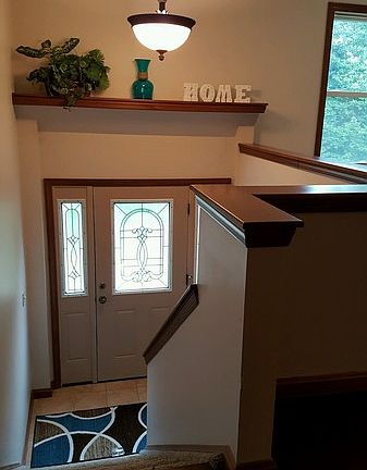 View of entry from Main floor