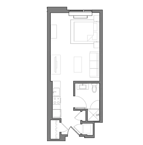 Floor plan Studio Deluxe