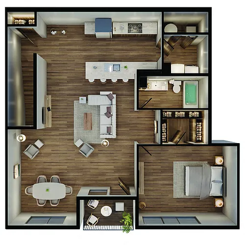 Floor plan Ginger Townhome