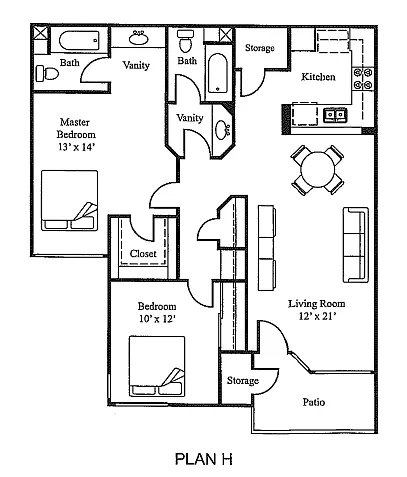 Floor plan Plan H