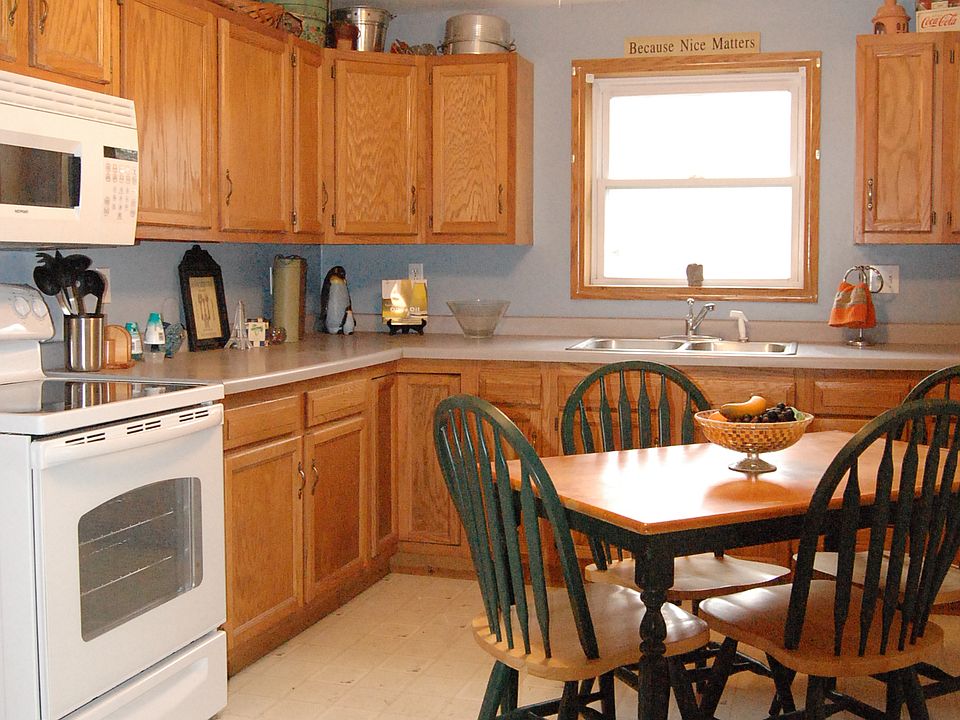 Kitchen new stove, microwave