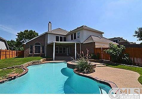 Pool, covered patio & grassy space for your play