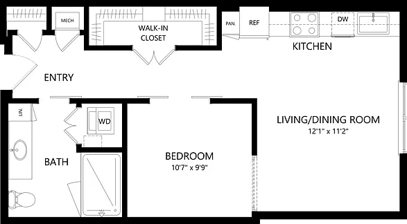 U1 1 Bed 1 Bath 655 Sqft U1 1 Bed 1 Bath 655 Sqft