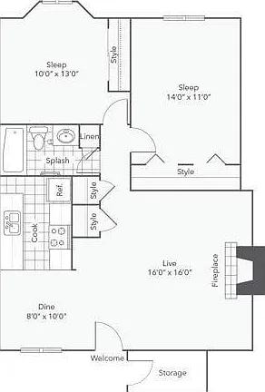 B1 Two Bedroom B1 Two Bedroom
