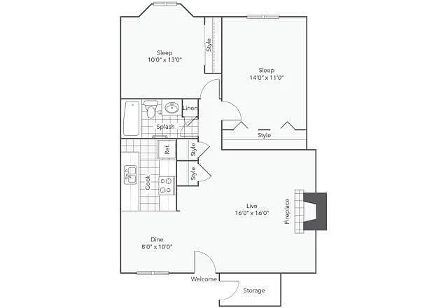 Floor plan B1