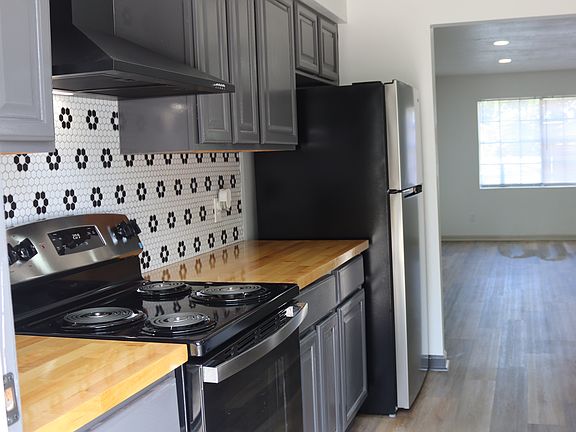 Kitchen view from back door