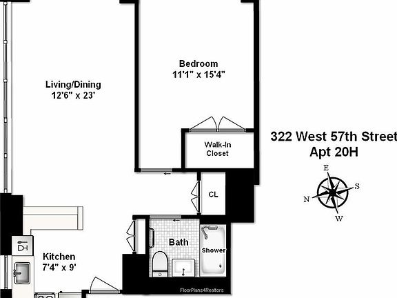 2nd image of 322 W 57th St APT 20H