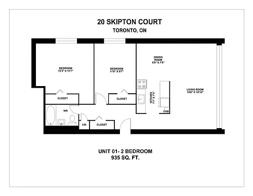 Floor plan 2 Bedroom