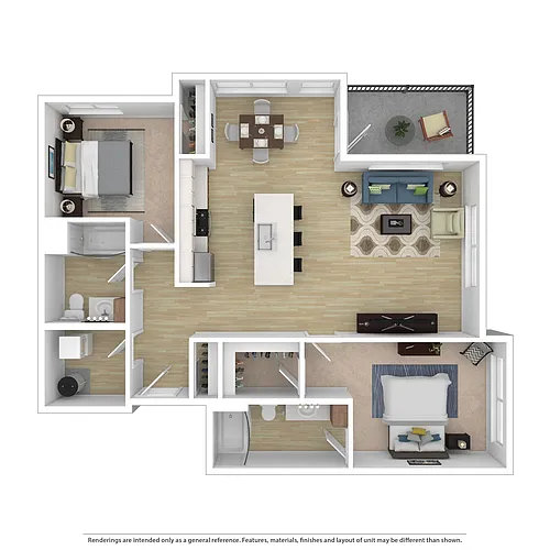 Floor plan 2B 2B Plan D