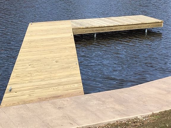 New dock and seawall