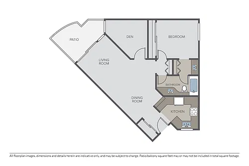 Floor plan Plan 1C + Den