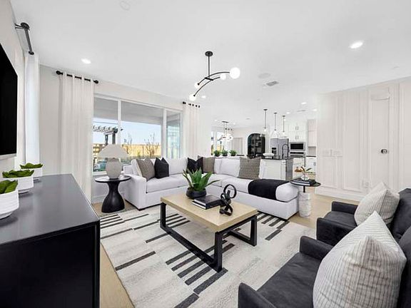 Spacious illuminated gathering room