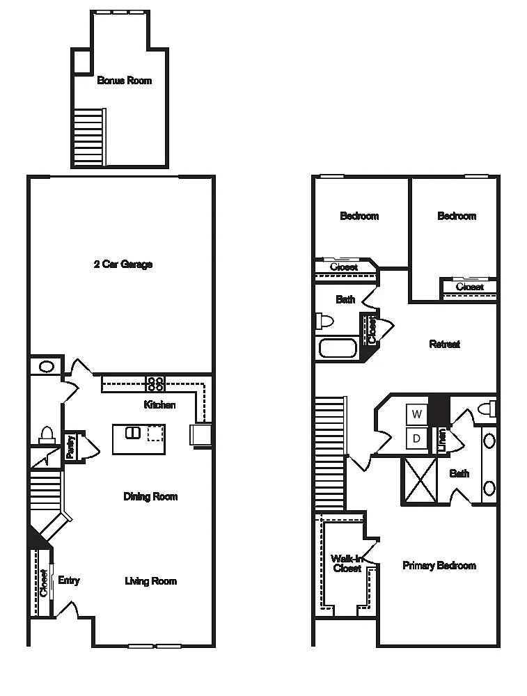 Floor plan Creekside Bonus