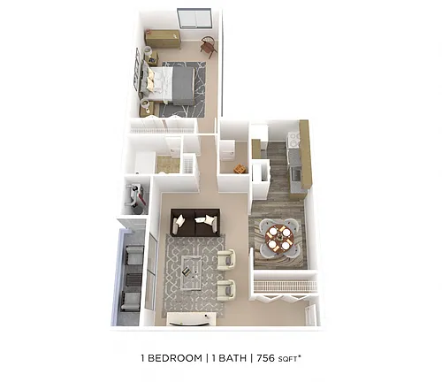 Floor plan One Bedroom