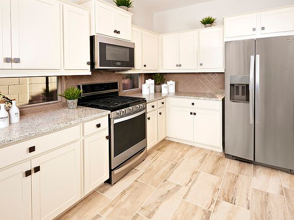Spacious kitchen with natural light
