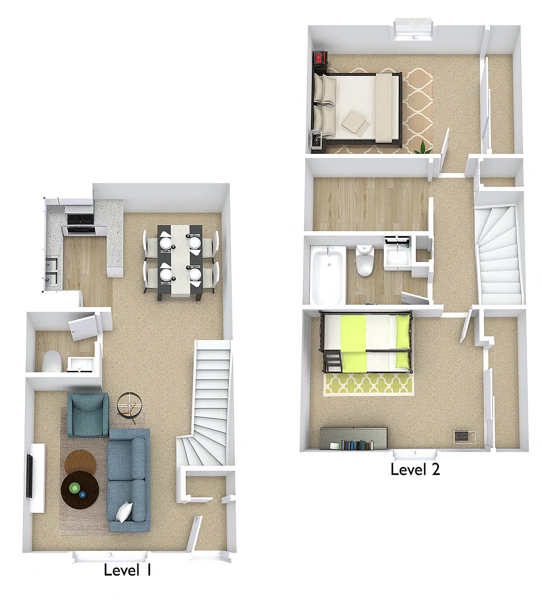 Floor plan Willow Townhome