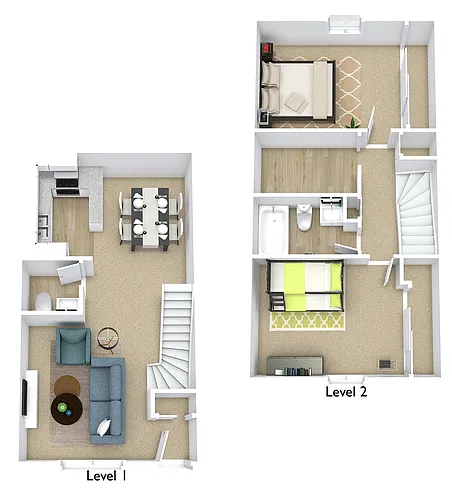 Floor plan Willow Townhome