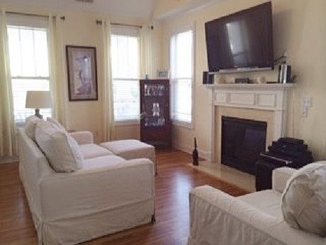 Open Floor Vaulted Ceiling Living Room