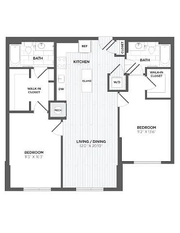 Floor plan B20E