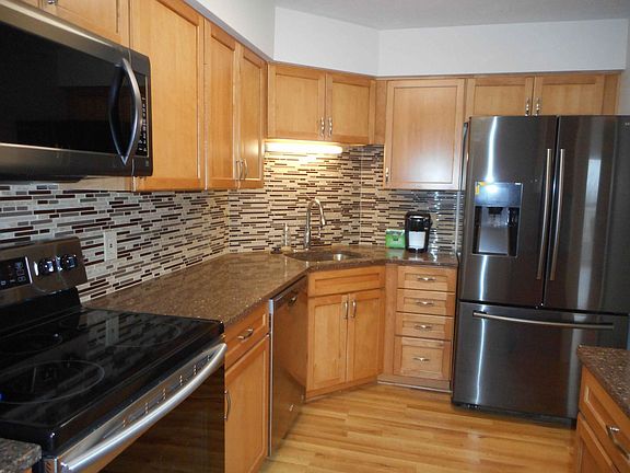 Kitchen with Granite Counters and Carefree Floor