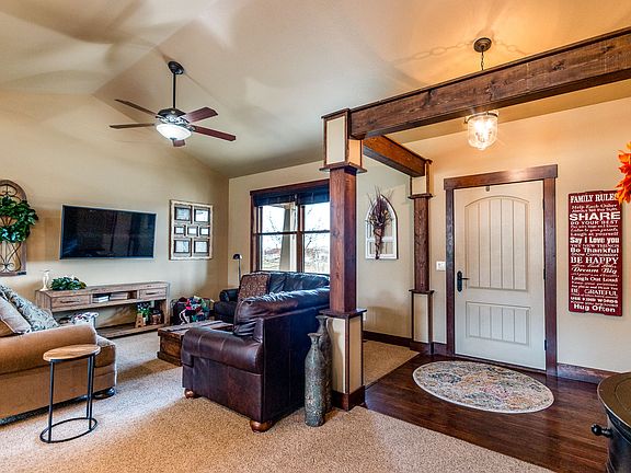 Entry area and living room