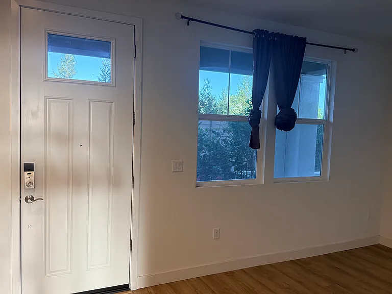 Inside side front door and flex room