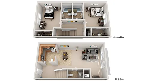 Floor plan Bellamy Furnished