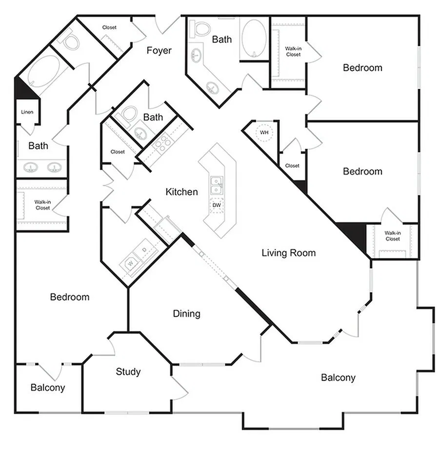 Floor plan The Ponderosa