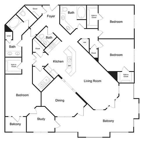 Floor plan The Ponderosa