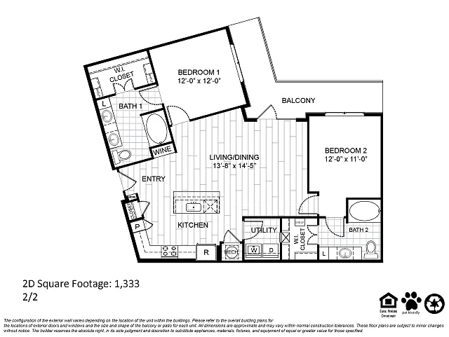 Floor plan B2 Renovated