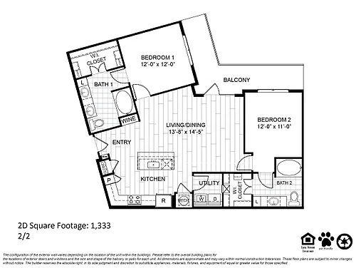 Floor plan B2 Renovated