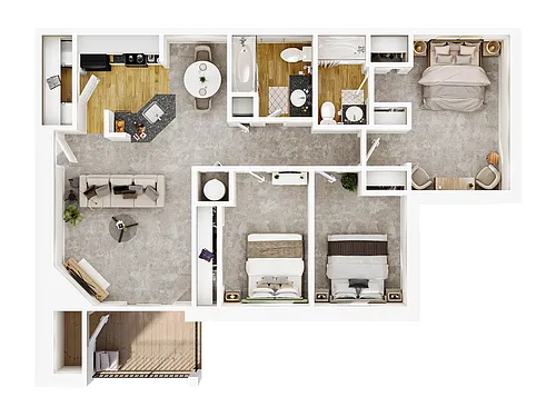 Floor plan C1 Brandywine