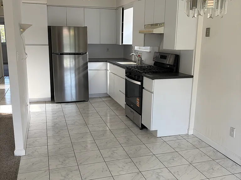 kitchen, brand new refrigerator and stove