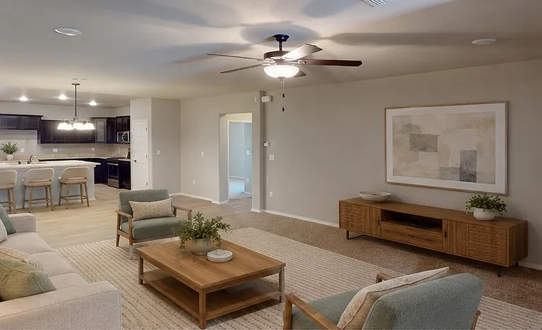 Virtual Staged Living Space