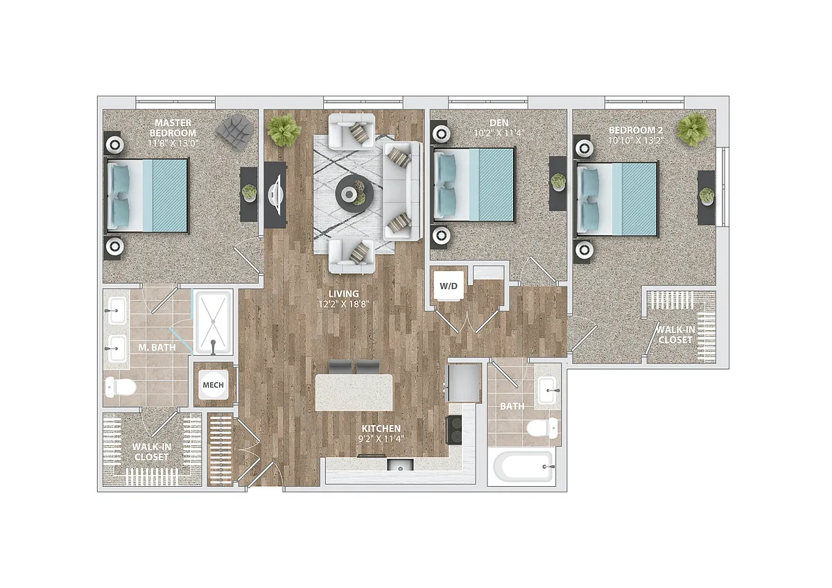 Floor plan B16D