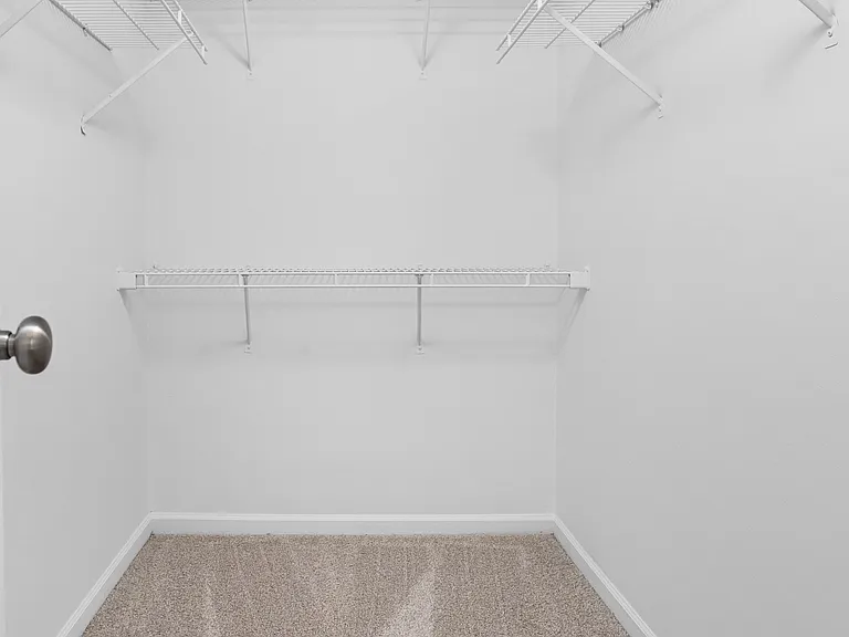 Spacious walk-in closet