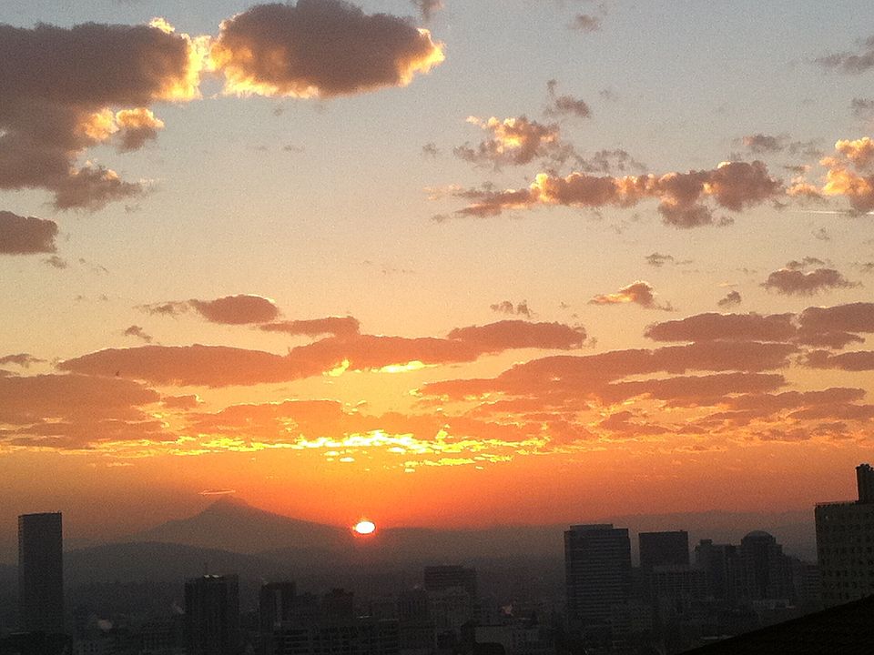 Sunrise from the unit