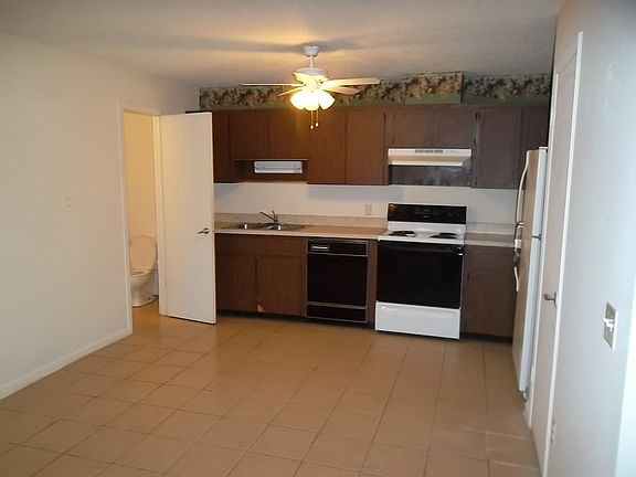 Large kitchen; door to half bath at left