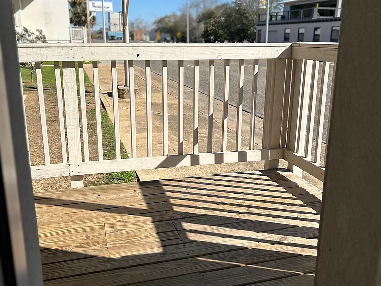 Rear balcony