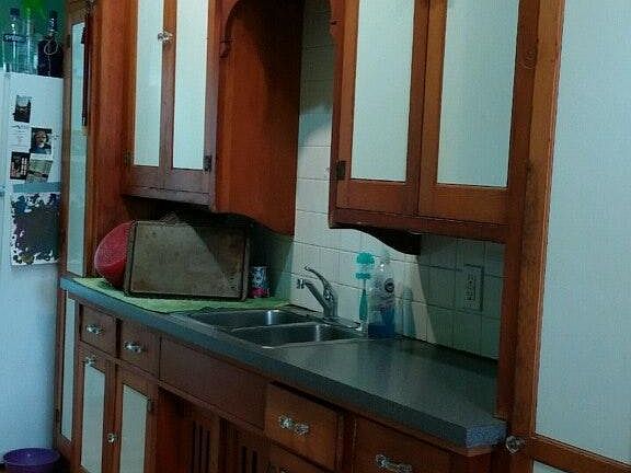 Galley Kitchen, Tall cupboards