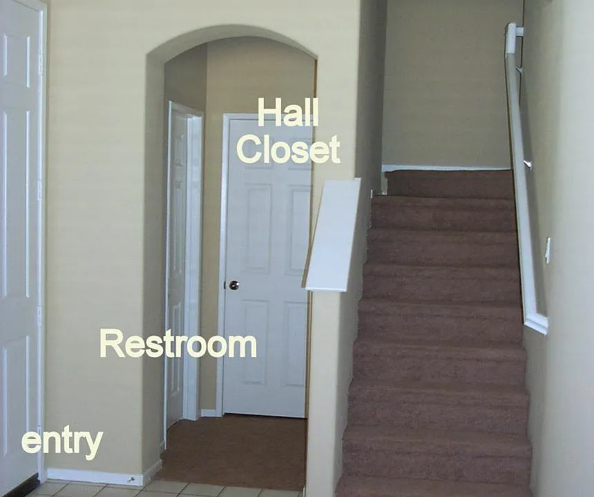 Entry area as seen from living room