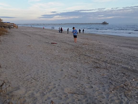 QUIET BEACH IN JANUARY