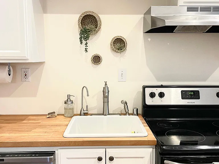 Farm sink with filtered water spout