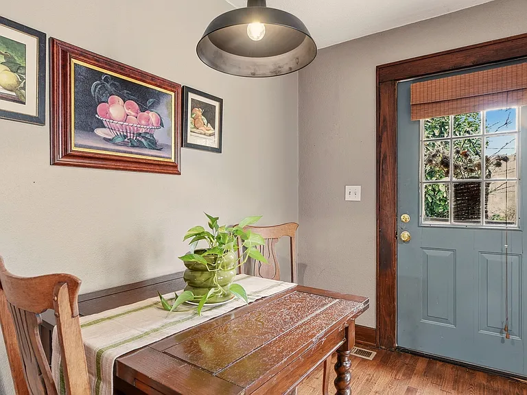 In-kitchen dining area for two
