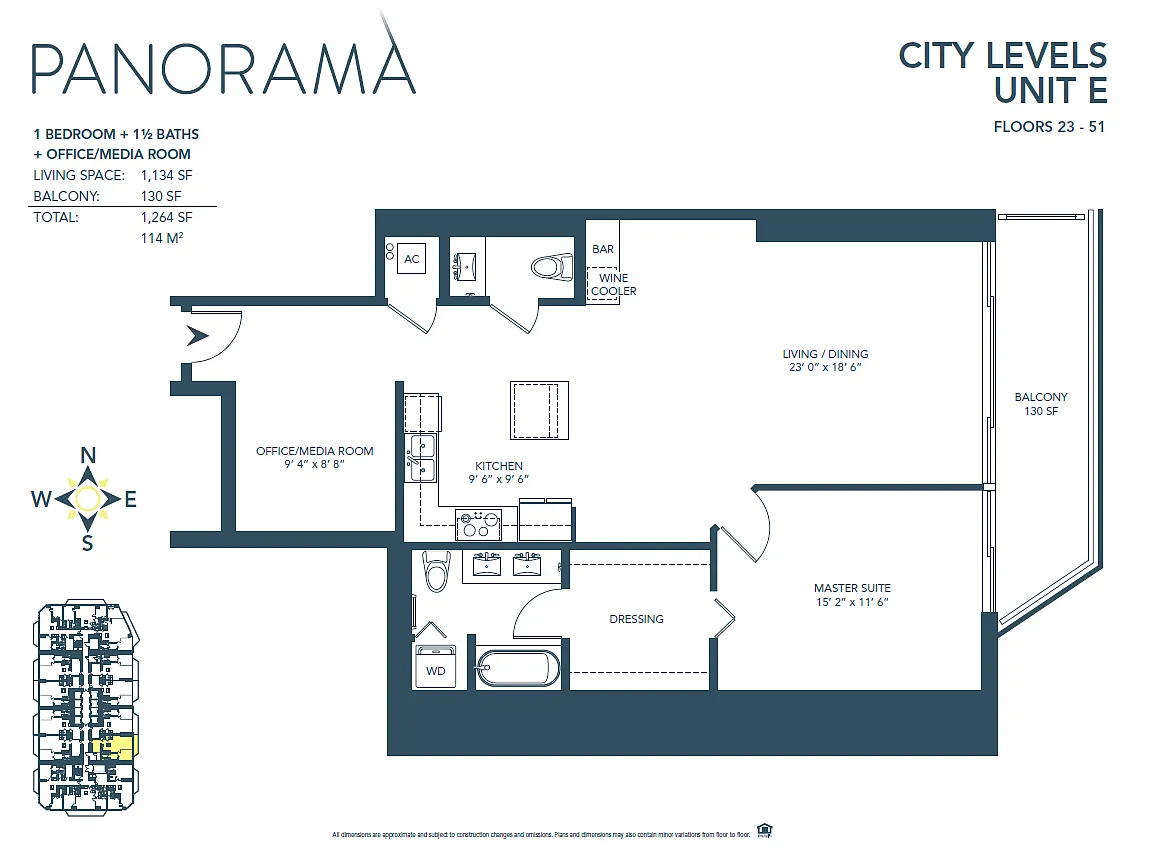 Floor plan E Line - City Level